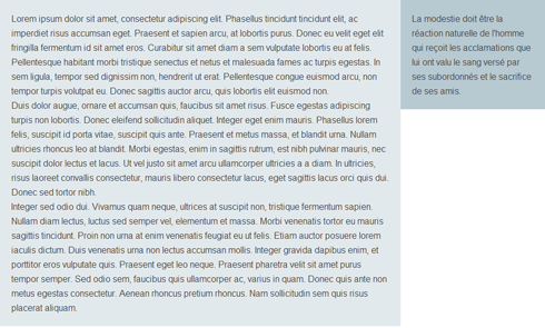 2 colonnes en CSS