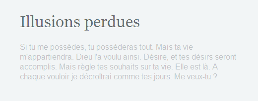 Illusions perdues
